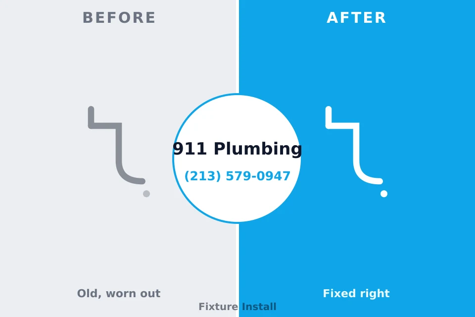 Before and after: plumbing company Whitehouse, OH